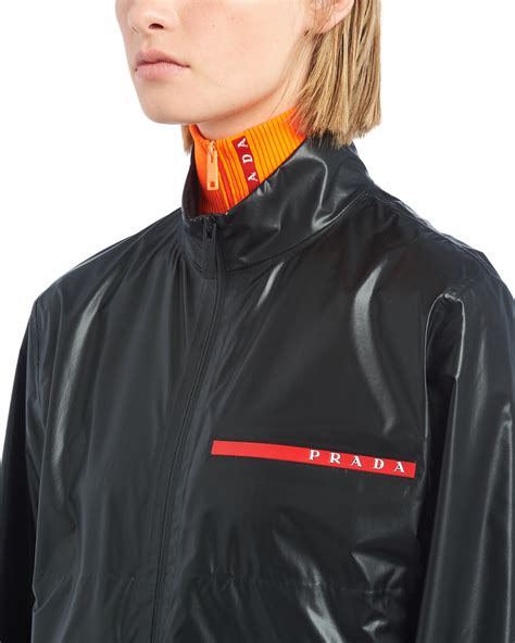 lightweight prada jacket|Prada nylon jacket women's.